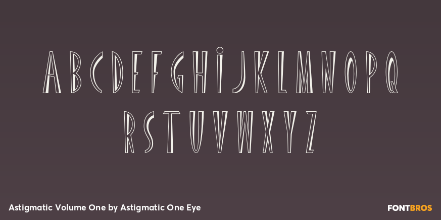 Astigmatic Volume One Font Poster #2