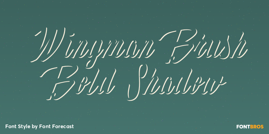 Wingman Brush Bold Shadow Poster