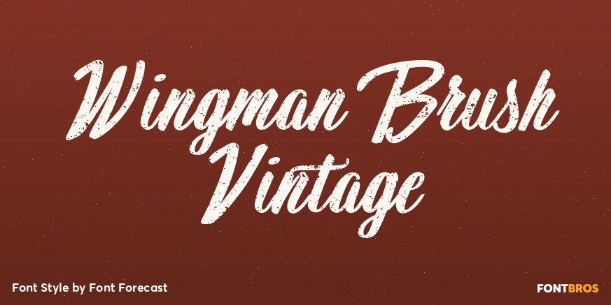 Wingman Brush Vintage Poster