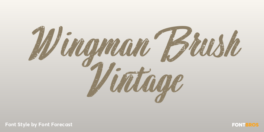 Wingman Brush Vintage Poster