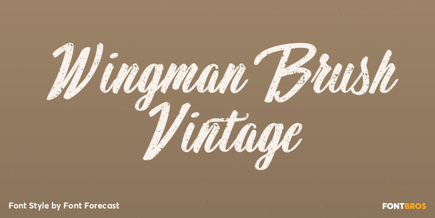 Wingman Brush Vintage Poster