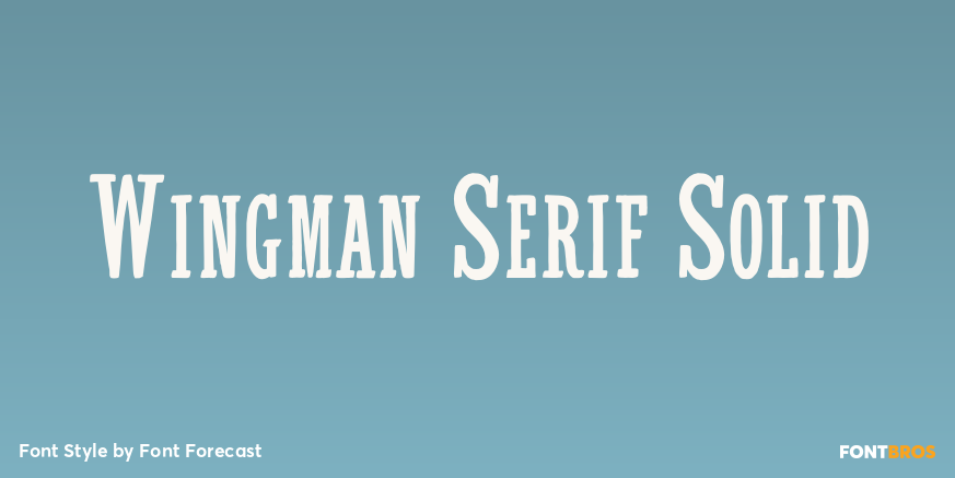 Wingman Serif Solid Poster