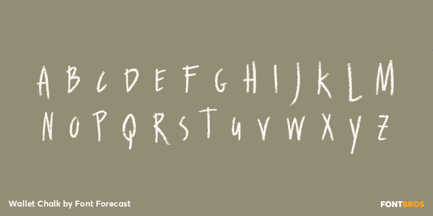 Wallet Chalk Font Poster #3