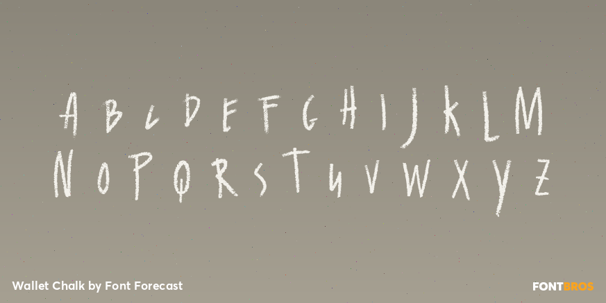 Wallet Chalk Font Poster #1