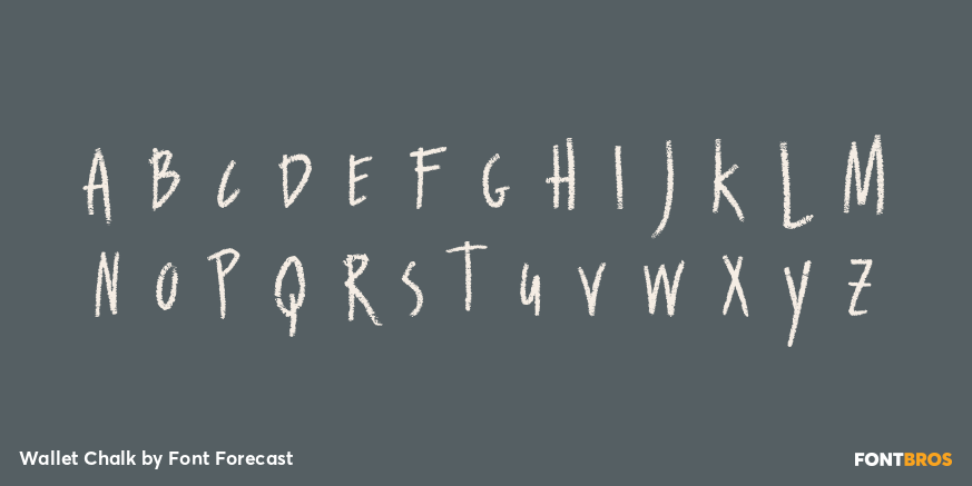 Wallet Chalk Font Poster #1