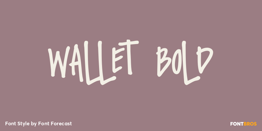 Wallet Bold Poster