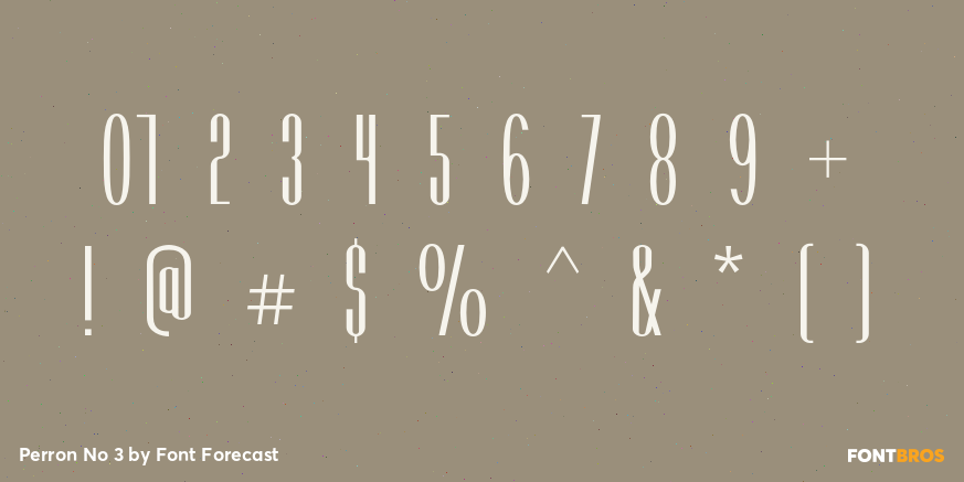 Perron No 3 Font Poster #4