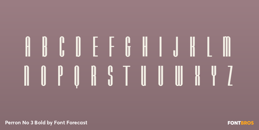 Perron No 3 Bold Font Poster #2