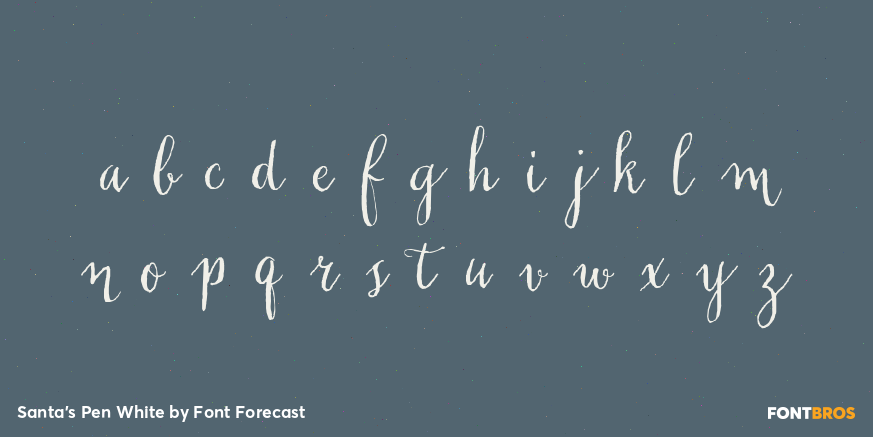 Santa's Pen White Font Poster #3