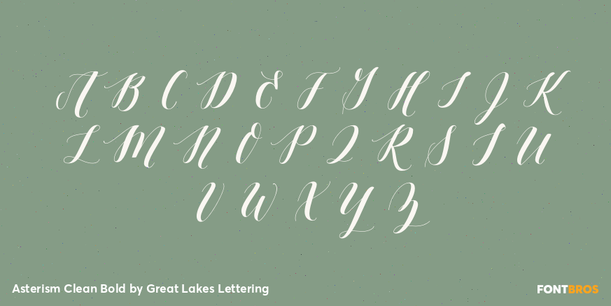 Asterism Clean Bold Font Poster #2