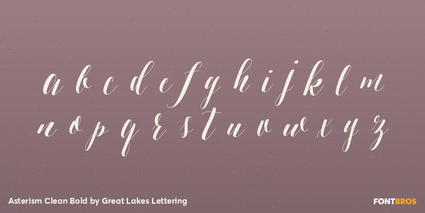 Asterism Clean Bold Font Poster #3