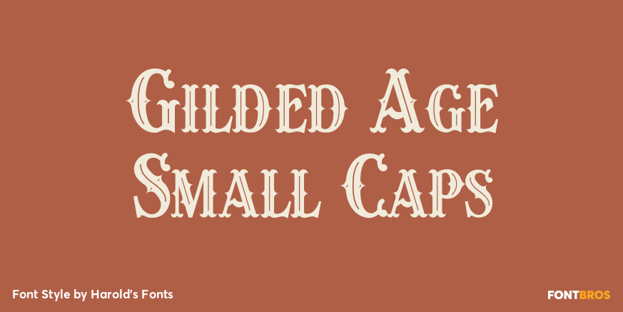 Gilded Age Small Caps Font Poster #1