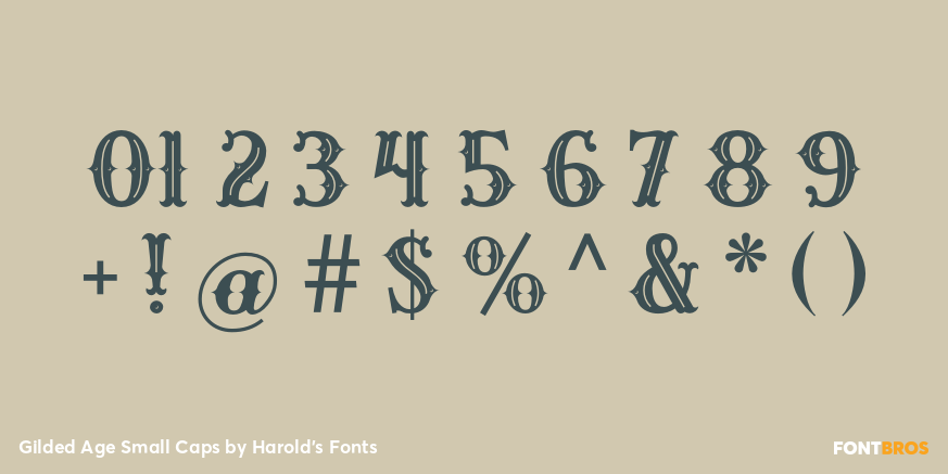 Gilded Age Small Caps Font Poster #4