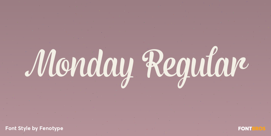 Monday Regular Poster