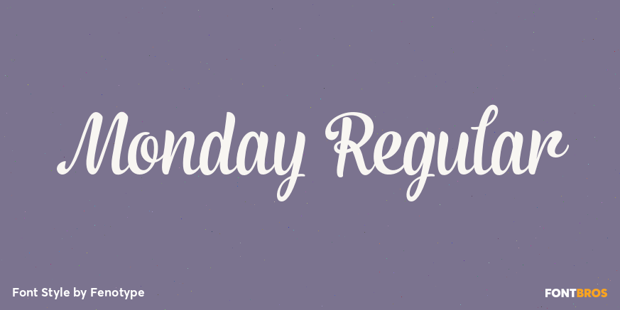 Monday Regular Poster