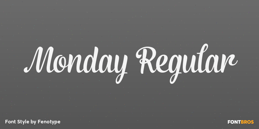 Monday Regular Poster