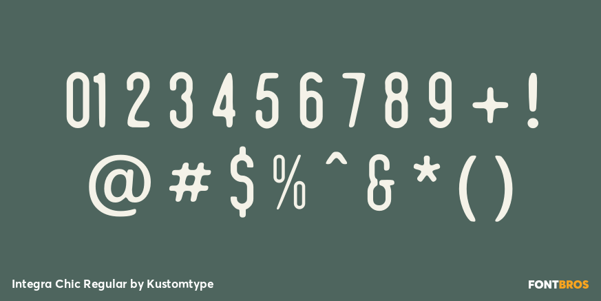 Integra Chic Regular Font Poster #1