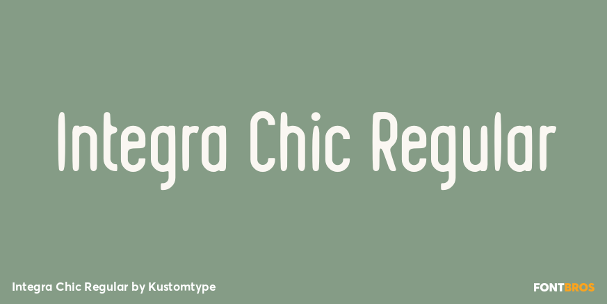 Integra Chic Regular Font Poster #1