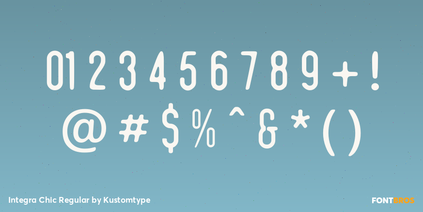 Integra Chic Regular Font Poster #4