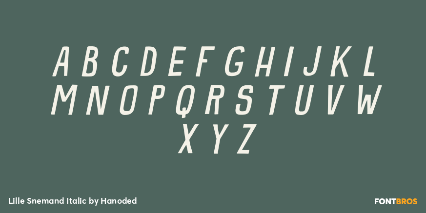 Lille Snemand Italic Font Poster #2