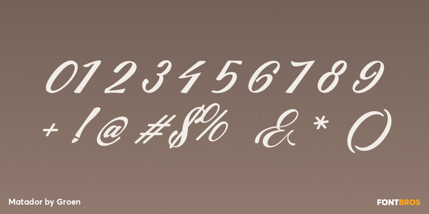 Matador Font Poster #1