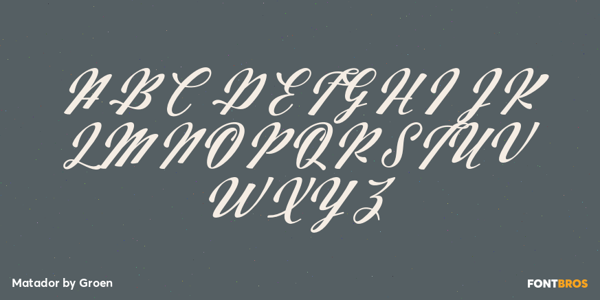 Matador Font Poster #1