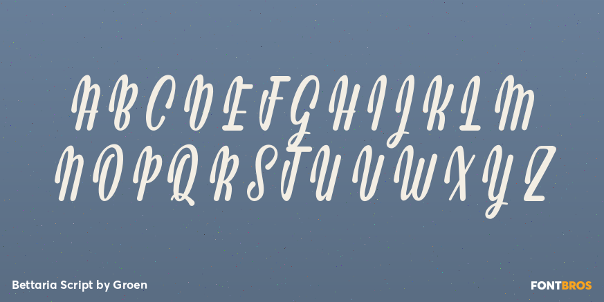 Bettaria Script Font Poster #1