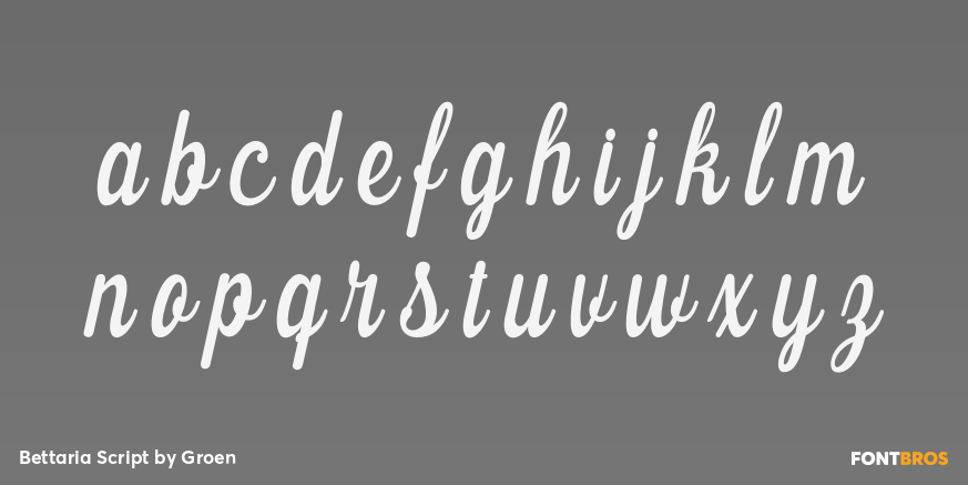 Bettaria Script Font Poster #1