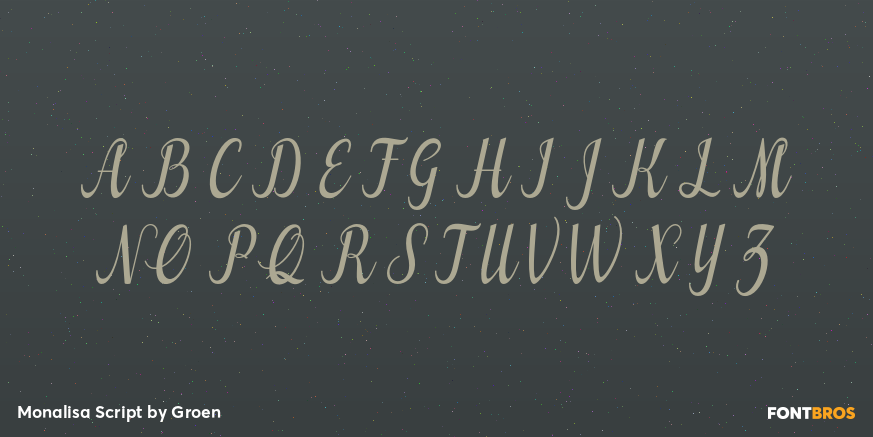 Monalisa Script Font Poster #1