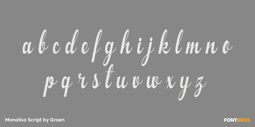 Monalisa Script Font Poster #1