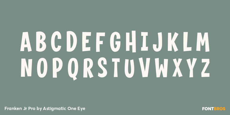Franken Jr Pro Font Poster #2
