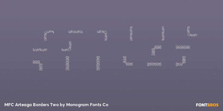 MFC Arteaga Borders Two Font Poster #4