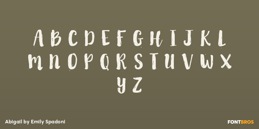 Abigail Font Poster #2