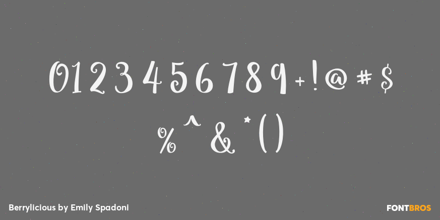 Berrylicious Font Poster #4