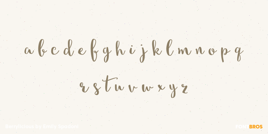 Berrylicious Font Poster #3