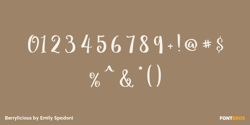 Berrylicious Font Poster #4