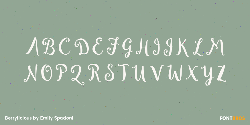 Berrylicious Font Poster #2