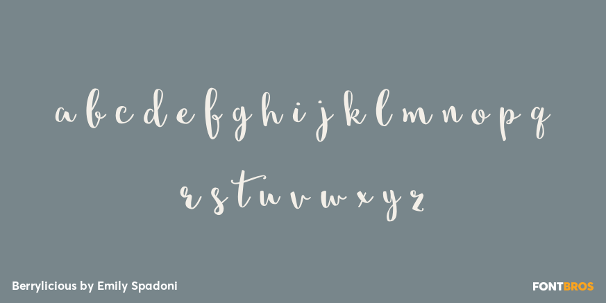 Berrylicious Font Poster #3