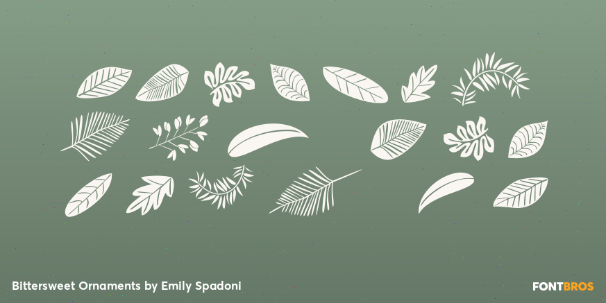 Bittersweet Ornaments Font Poster #4