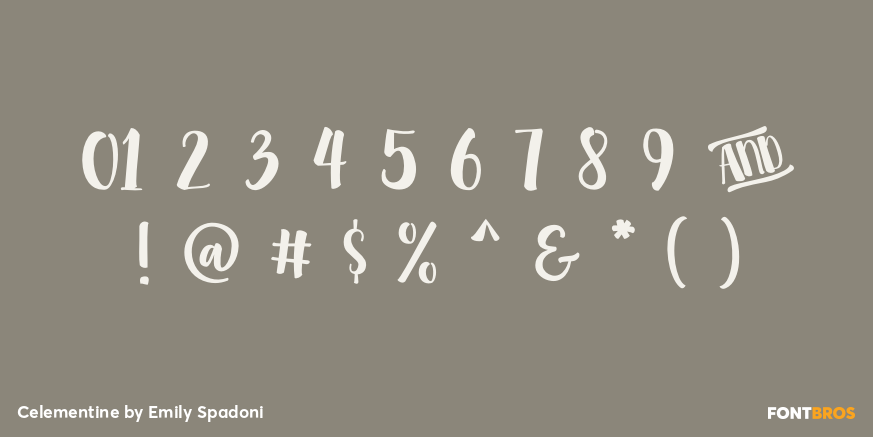 Celementine Font Poster #4