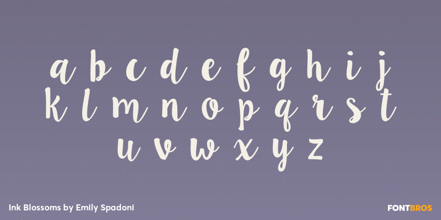 Ink Blossoms Font Poster #3