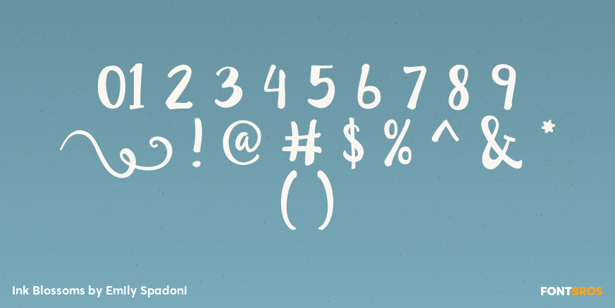 Ink Blossoms Font Poster #4
