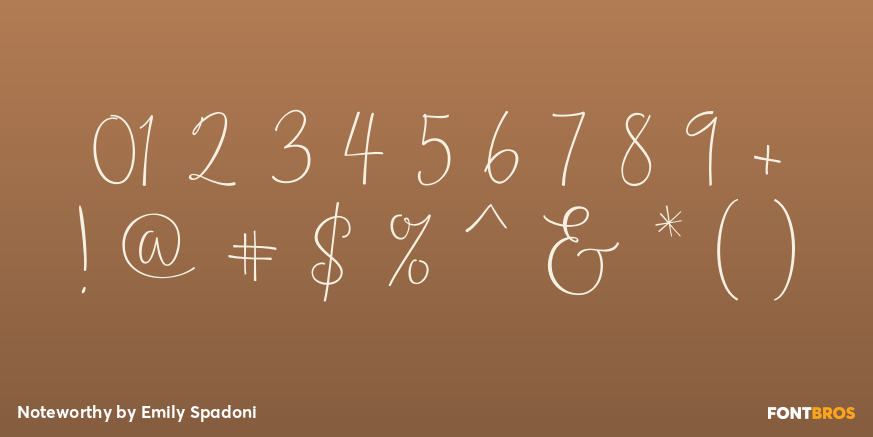 Noteworthy Font Poster #4