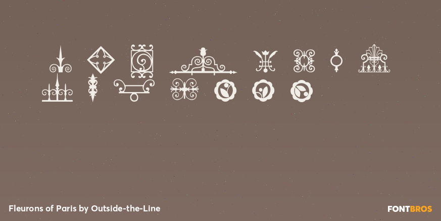 Fleurons of Paris Font Poster #1