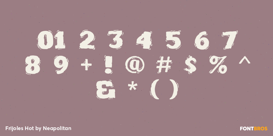 Frijoles Hot Font Poster #4