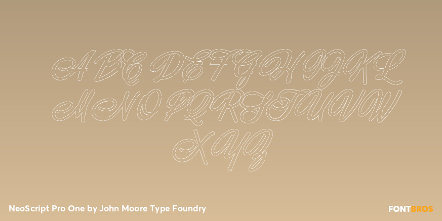 NeoScript Pro One Font Poster #2