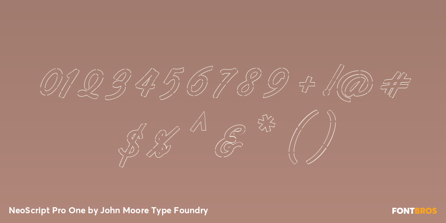 NeoScript Pro One Font Poster #4