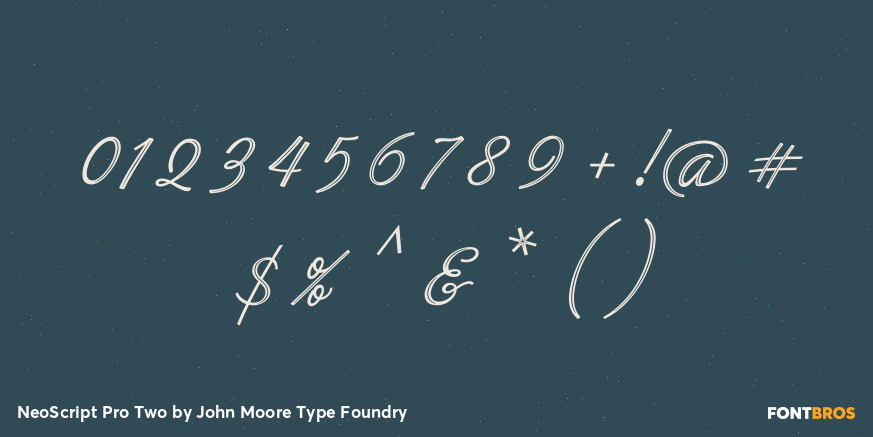 NeoScript Pro Two Font Poster #1