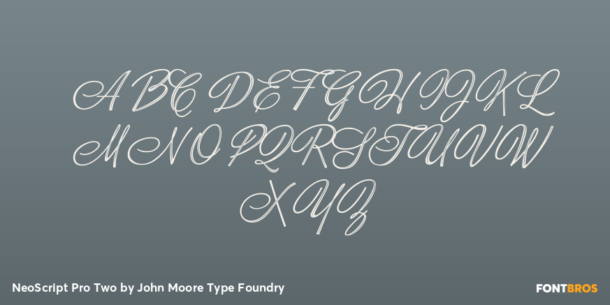 NeoScript Pro Two Font Poster #1