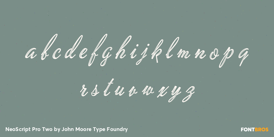 NeoScript Pro Two Font Poster #1